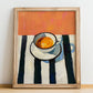 Café Solo – Spanish Coffee, Coffeehouse Wall Art, no-text version framed in wood