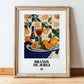Brandy de Jerez – Spanish Spirit Drink, Jazz Bar Poster, in wooden frame leaning on the floor