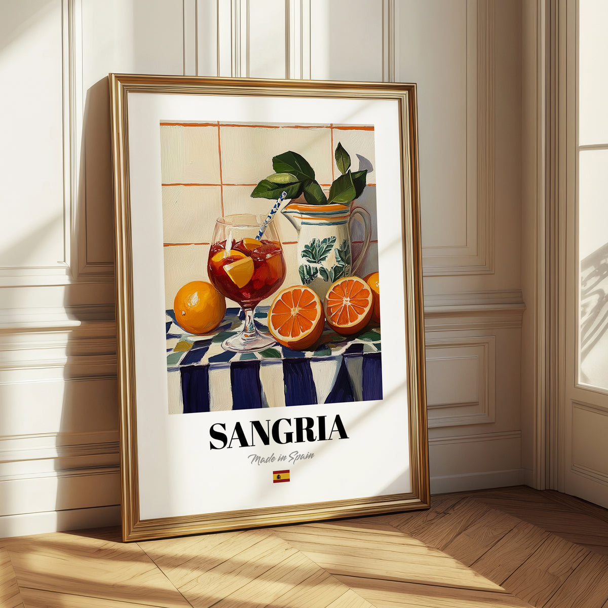 Sangria – Spanish Cocktail Drink, Rooftop Terrace Poster