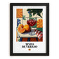 Tinto de Verano – Spanish Cocktail Drink, Sky Bar Art, in sleek black frame