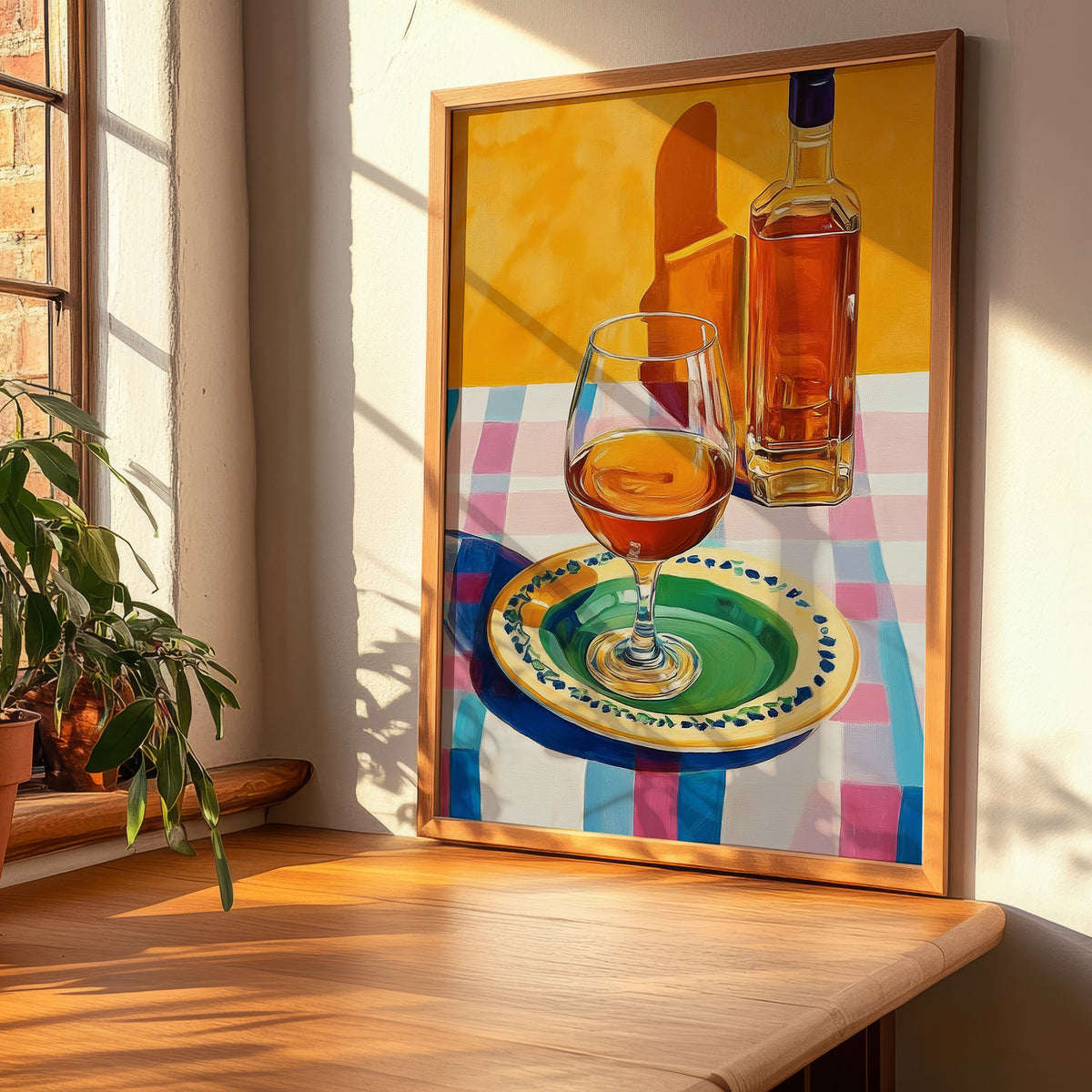 Cognac – French Spirit Drink, Hotel Lobby Painting, clean layout with no caption