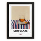 Armagnac – French Spirit Drink, Hotel Lobby Poster, in sleek black frame