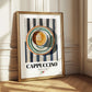 Cappuccino Lot #2 – Italian Coffee on Striped Tablecloth