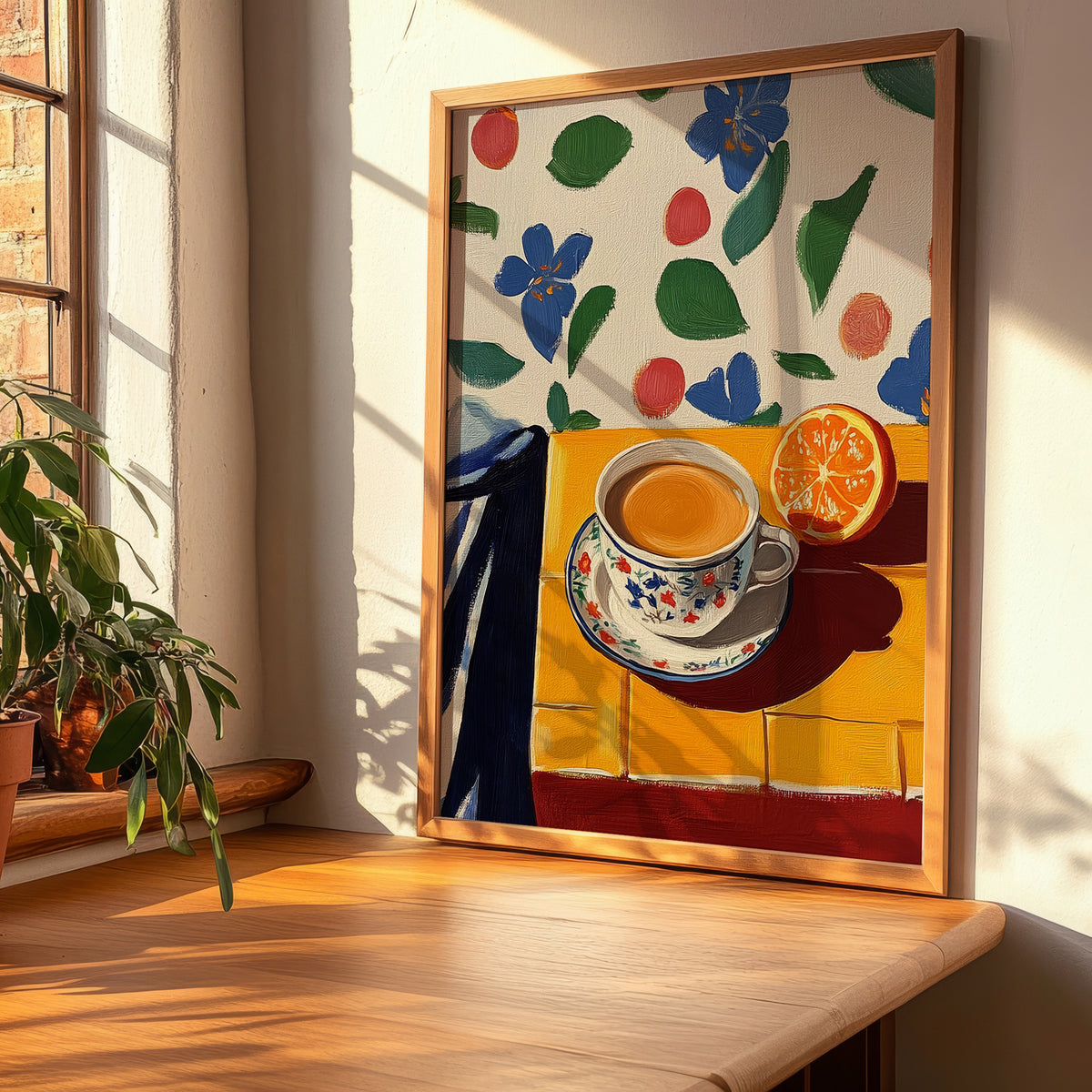 Caffè Ristretto – Italian Coffee, Street Café Poster, clean layout with no caption