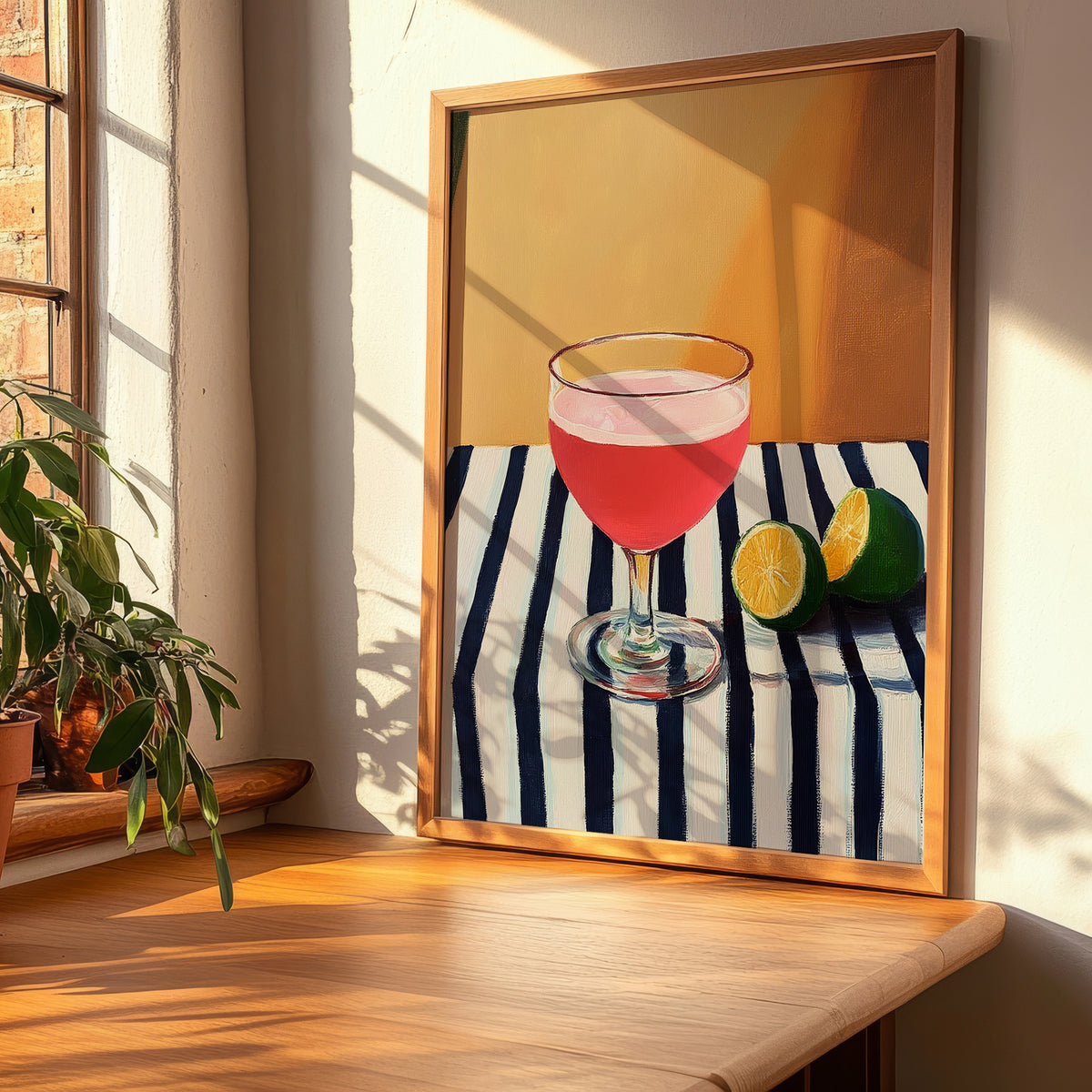 Rosolio – Italian Liqueur Drink, Sky Bar Poster, clean layout with no caption