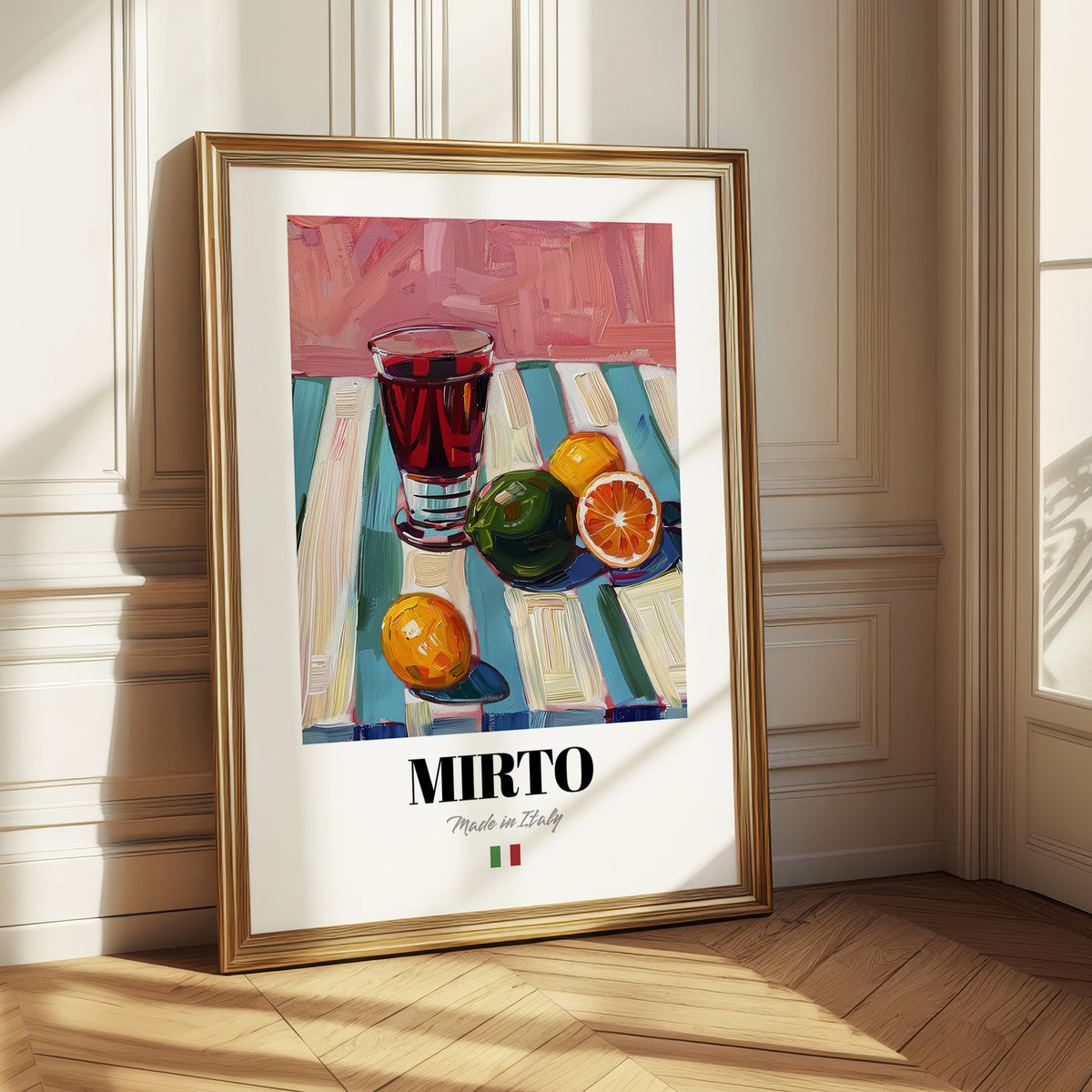 Mirto – Italian Liqueur Drink, Sky Bar Illustration