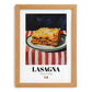 Lasagna – Italian Pasta, Osteria Poster, set in oak frame
