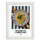 Spaghetti Carbonara – Italian Pasta, Trattoria Wall Decor, placed in minimal white frame