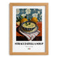 Stracciatella Soup – Italian Soup Dish, Farmhouse Kitchen Poster, set in oak frame