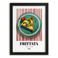 Frittata – Italian Snack Dish, Restaurant Poster, in sleek black frame