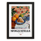 Sfogliatelle – Italian Pastry Dish, Café Wall Art, in sleek black frame