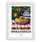 Sfogliatelle – Italian Pastry Dish, Café Poster, placed in minimal white frame
