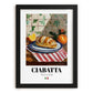 Ciabatta – Italian Bread Dish, Café Wall Art, in sleek black frame