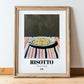Risotto – Italian Stew Dish, Restaurant Still Life, in wooden frame leaning on the floor