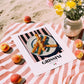 Grissini – Italian Bread Dish, Brasserie Poster, unframed on coastal sand