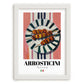 Arrosticini – Italian Meat Dish, Café Poster, placed in minimal white frame