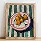 Polpette – Italian Snack Dish, Restaurant Still Life, no-text version framed in wood