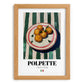 Polpette – Italian Snack Dish, Restaurant Still Life, set in oak frame