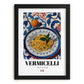 Vermicelli – Italian Pasta, Restaurant Poster, in sleek black frame