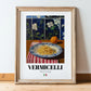 Vermicelli – Italian Pasta, Osteria Wall Art, in wooden frame leaning on the floor