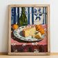 Asiago – Italian Cheese Dish, Tavern Poster, no-text version framed in wood