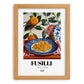 Fusilli – Italian Pasta, Restaurant Poster, set in oak frame