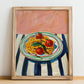 Pasta al pomodoro – Italian Pasta, Restaurant Poster, no-text version framed in wood