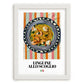 Linguine allo scoglio – Italian Pasta, Restaurant Wall Decor, placed in minimal white frame