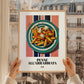 Penne all'arrabbiata – Italian Pasta, Osteria Poster, styled in a charming Paris street view