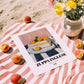 Zuppa Inglese – Italian Dessert Dish, Fine Dining Restaurant Print, unframed on coastal sand