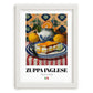 Zuppa Inglese – Italian Dessert Dish, Fine Dining Restaurant Art, placed in minimal white frame