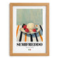 Semifreddo – Italian Dessert Dish, Tavern Wall Decor, set in oak frame