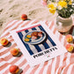 Porchetta – Italian Meat Dish, Brasserie Poster, unframed on coastal sand