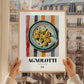 Agnolotti – Italian Pasta, Ristorante Poster, styled in a charming Paris street view