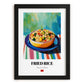 Chǎofàn – Oil Painting, Chinese Food Painting, in sleek black frame