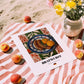 Bratwurst – Colorful Oil Painting, German Food Illustration, unframed on coastal sand