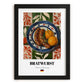 Bratwurst – Colorful Oil Painting, German Food Illustration, in sleek black frame