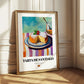 Tarta de Santiago – Colorful Oil Painting, Spanish Dessert Painting 