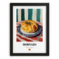 Hornazo – Colorful Oil Painting, Spanish Food Still Life, in sleek black frame