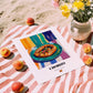 Chorizo – Oil Painting, Spanish Food Wall Decor, unframed on coastal sand