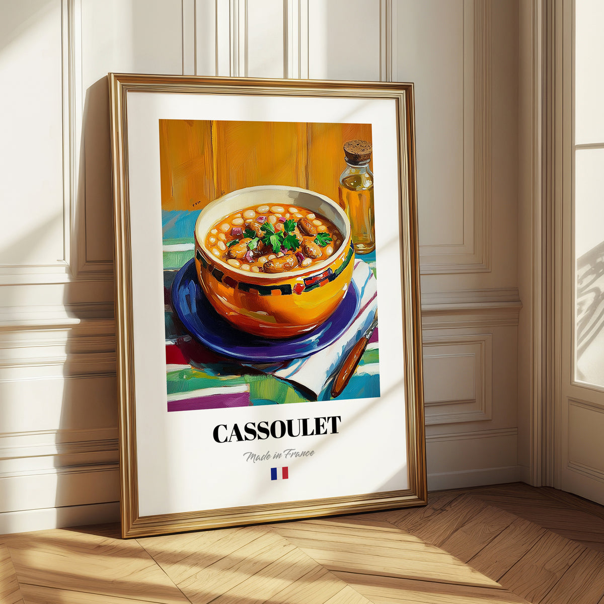 Cassoulet – Oil Painting, French Food Still Life