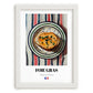 Foie Gras – Colorful Oil Painting, French Food Painting, placed in minimal white frame