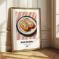 Pain Perdu – on Striped Tablecloth, French French Dessert Still Life 