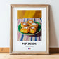 Pain Perdu – Oil Painting, French French Dessert Painting, in wooden frame leaning on the floor