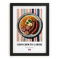 Choucroute Garnie – on Striped Tablecloth, French Food Wall Decor, in sleek black frame