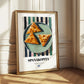 Spanakopita – on Striped Tablecloth, Greek Pastry Still Life 