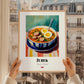 Żurek – Colorful Oil Painting, Polish Food Art, styled in a charming Paris street view