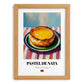 Pastel de Nata – Oil Painting, Portuguese Dessert Print, set in oak frame