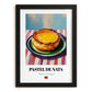 Pastel de Nata – Oil Painting, Portuguese Dessert Print, in sleek black frame