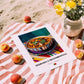 Feijoada à Transmontana – Art, Portuguese Food Illustration, unframed on coastal sand